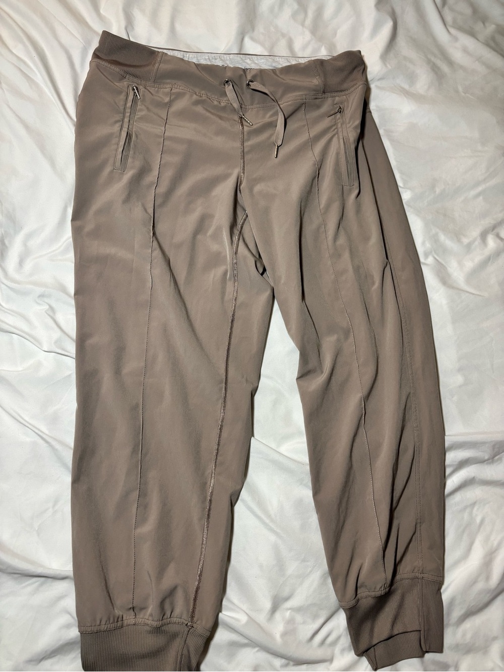 Calvin Klein Jeans Taupe Brown Drawstring Joggers